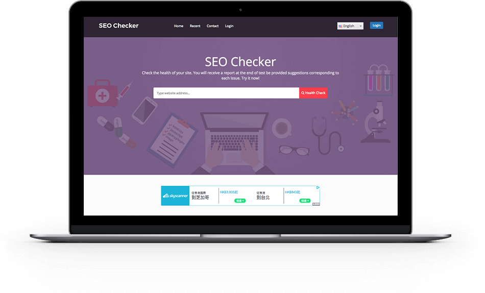 SEO Checker Website Homepage